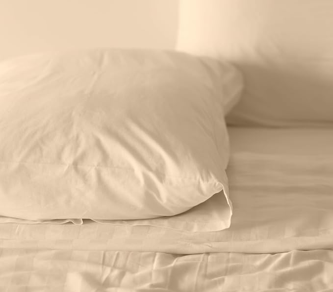 RUVANTI 100% Cotton Sheets – Full Size Percale Bedding, Cooling & Breathable - Image 8