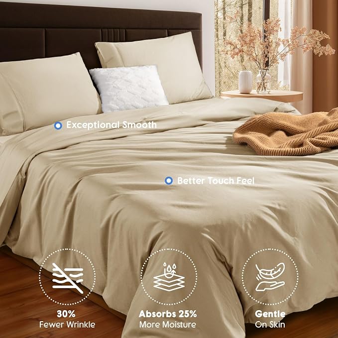 SONORO KATE 100% Egyptian Cotton Duvet Cover King Size, 1000 Thread Count - Image 6