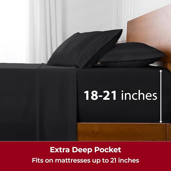 Mellanni Extra Deep Full Sheets - Image 6