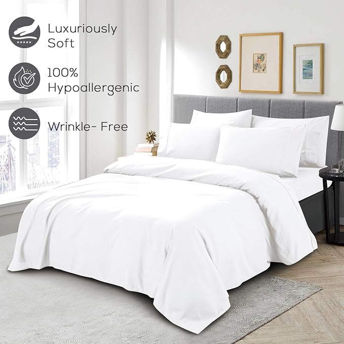 Mueller UltraTemp 6 PC Queen Sheet Set - Image 5