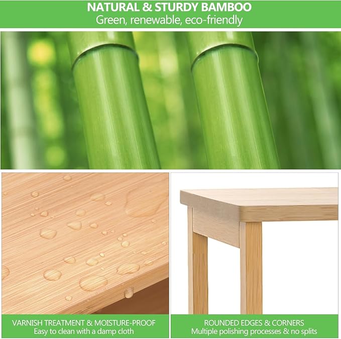 Bamboo Bathroom Storage Cabinet - Image 8
