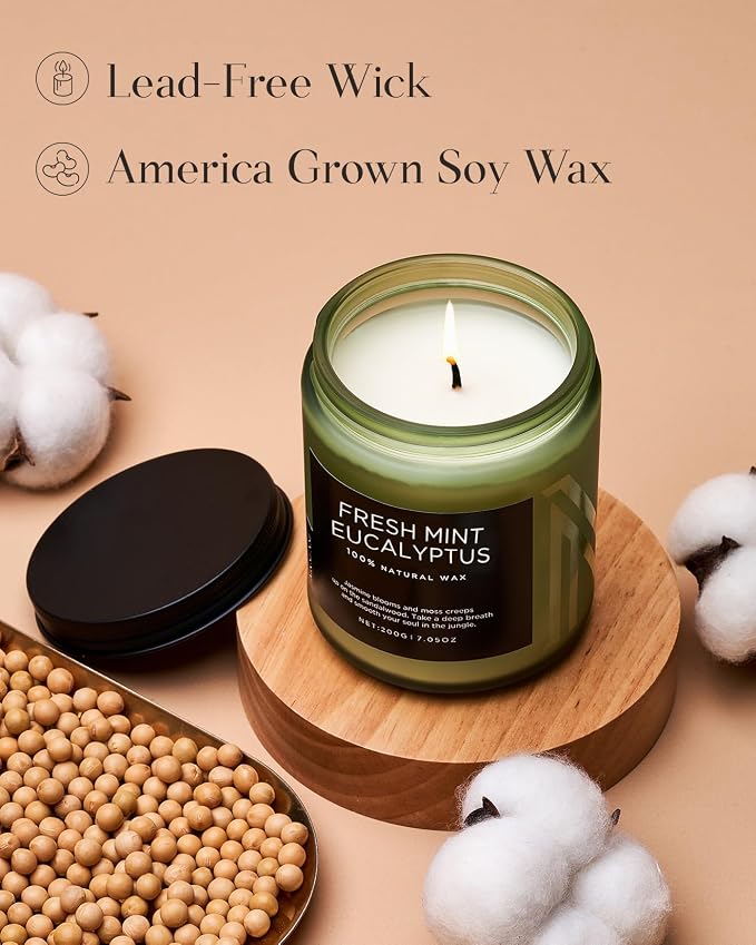 M&SENSE Eucalyptus & Mint Candles - Image 3