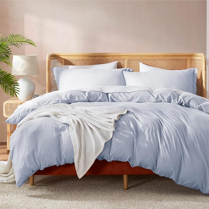 Nestl Ice Blue California King Duvet Cover Sets by Nestl