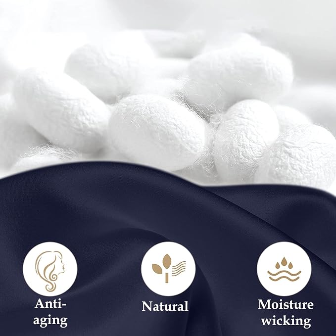INSSL Silk Pillowcase for Women, Mulberry Silk Pillowcase for Hair and Skin and - Image 4