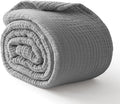 100% Cotton Muslin Blanket 50" x 60", Breathable and Lightweight Cotton Throw by Kozyhvn
