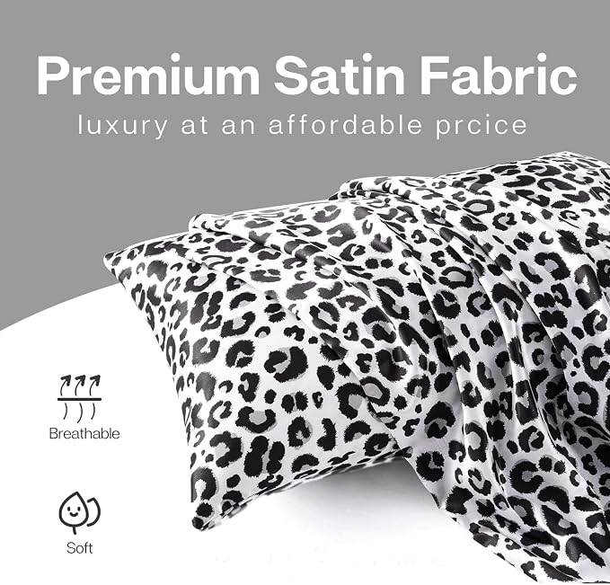MR&HM Satin Pillowcase for Hair and Skin, Silk Satin Pillowcase 2 Pack - Image 3