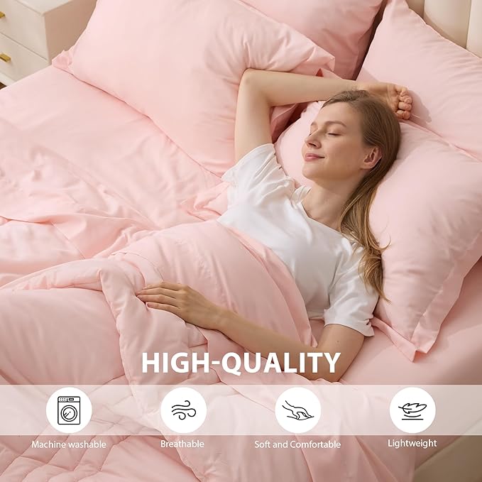 Full Comforter Set Pink - Image 4