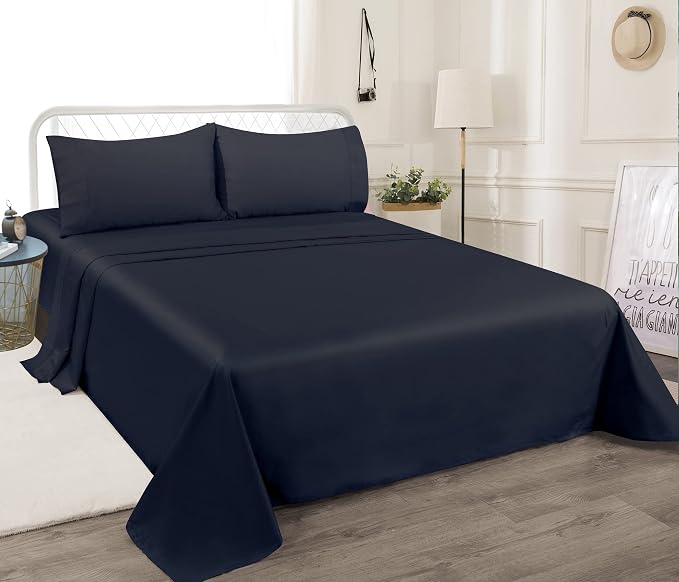 Flat Sheet Only Queen Size, 400 TC 100% Egyptian Cotton Flat Sheet - Image 5