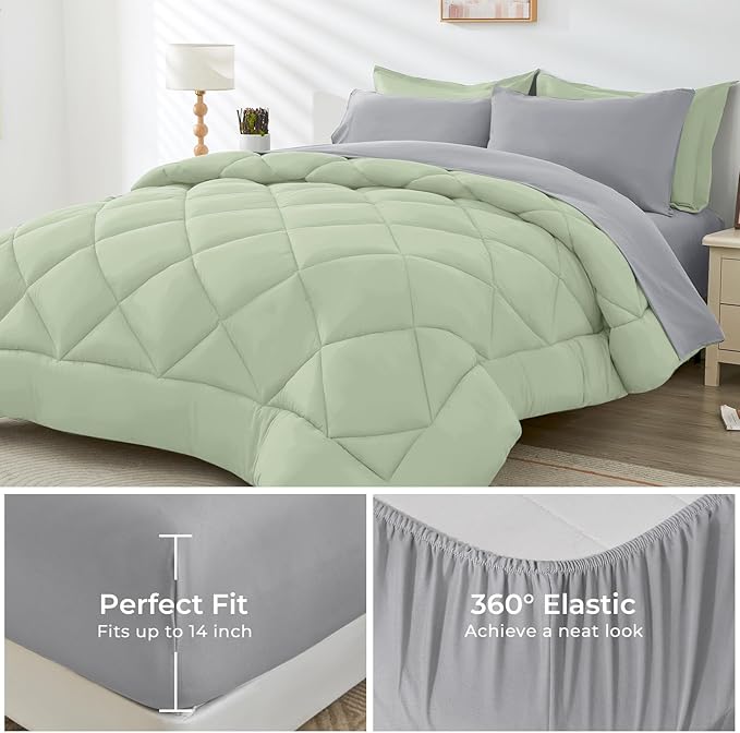 HEVUMYI Queen Comforter Set - Image 4