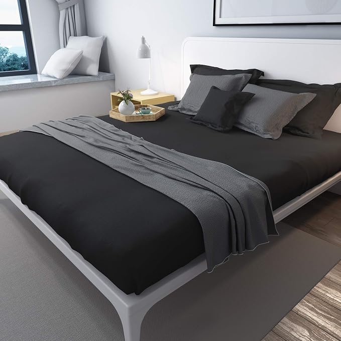 Lirex 2-Pack Full Size Flat Sheet Set, Ultra-Soft Brushed 1800 Microfiber - Image 5