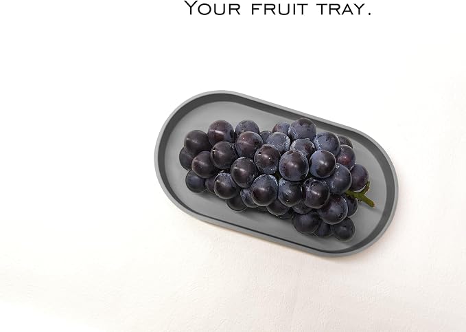 Gray Small Tray, 3 Pack Oval Tray - Image 2