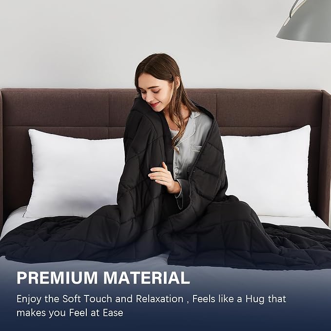 CuteKing Weighted Blanket for Adults Heavy Blanket for 140-150lbs, Breathable - Image 2