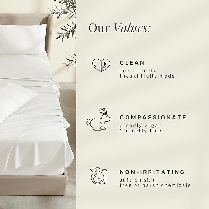 Hearth & Harbor Bed Sheets, Luxury Soft 6 Piece Bed Sheet Set Extra Deep Pocket - Image 7