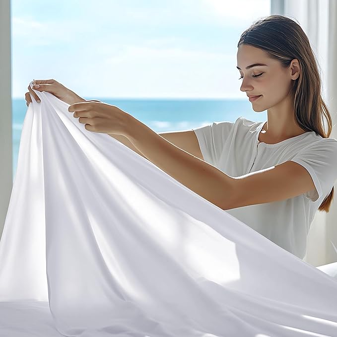 GOLD TEXTILES Queen Flat Sheet 24 Pack – Brushed Microfiber Top Sheets - Image 5
