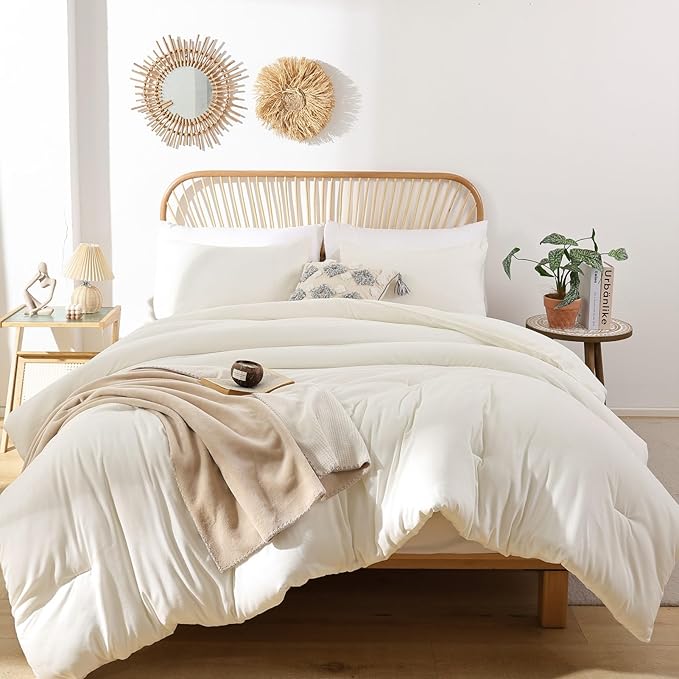 ROSGONIA Comforter Full Size for Girls Boys Teens Ivory - Image 5