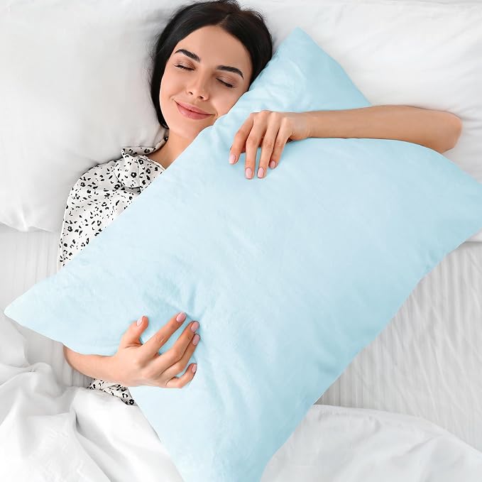 BEDELITE Flannel Pillowcases Standard Set of 2, Super Soft Fleece Pillow Case - Image 5