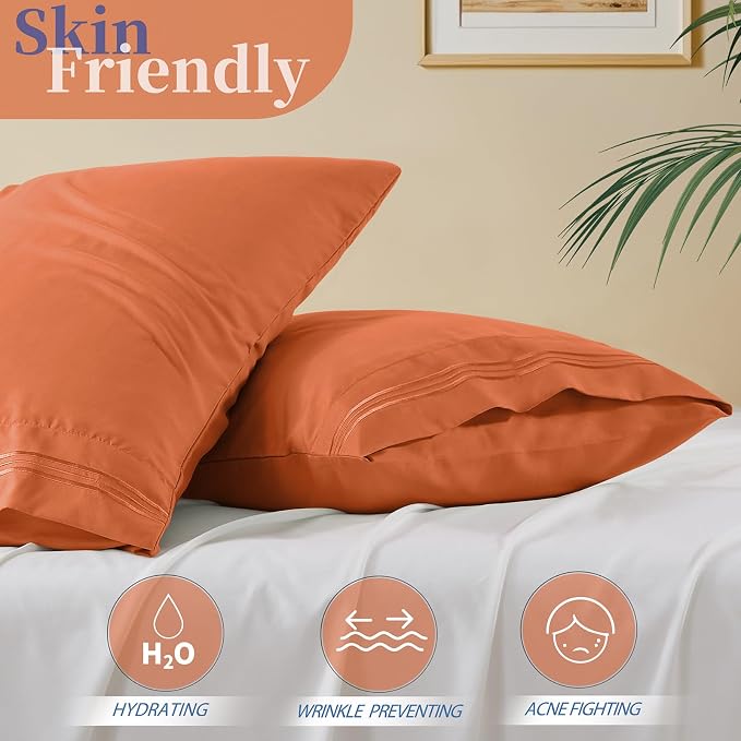 Vonty 2 Pack Standard Pillow Cases - Image 3