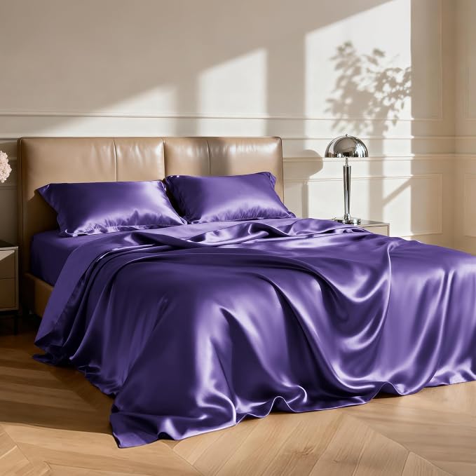 Love's cabin Twin Satin Sheets Sets - Image 2