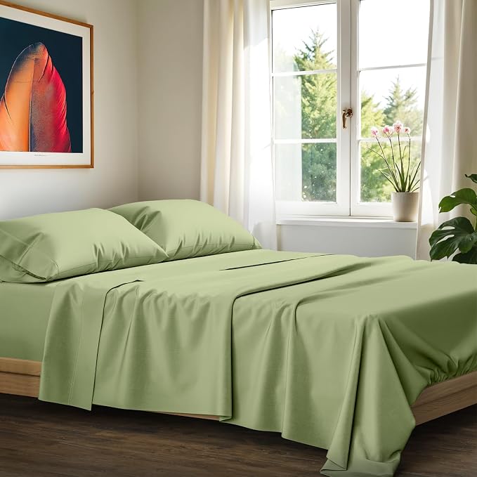 100% Egyptian Cotton Sheets California King Size by AshtonSheets