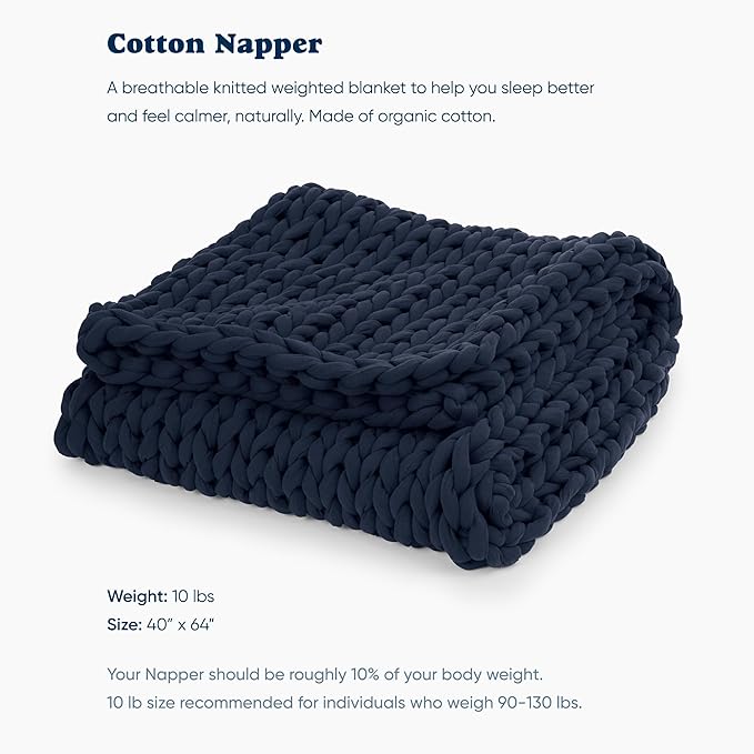 Bearaby Cotton Hand-Knit Weighted Blankets - Image 2