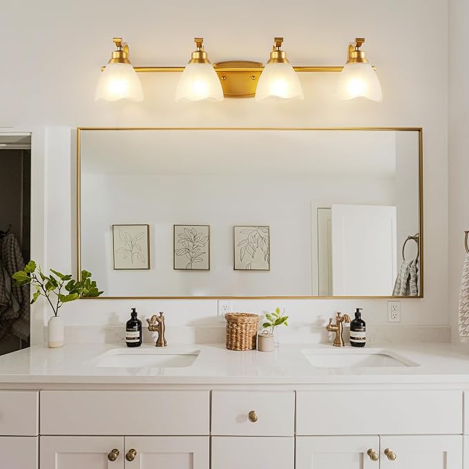 Bathroom Light Fixtures, Brushed Gold Vanity Lights - Image 5