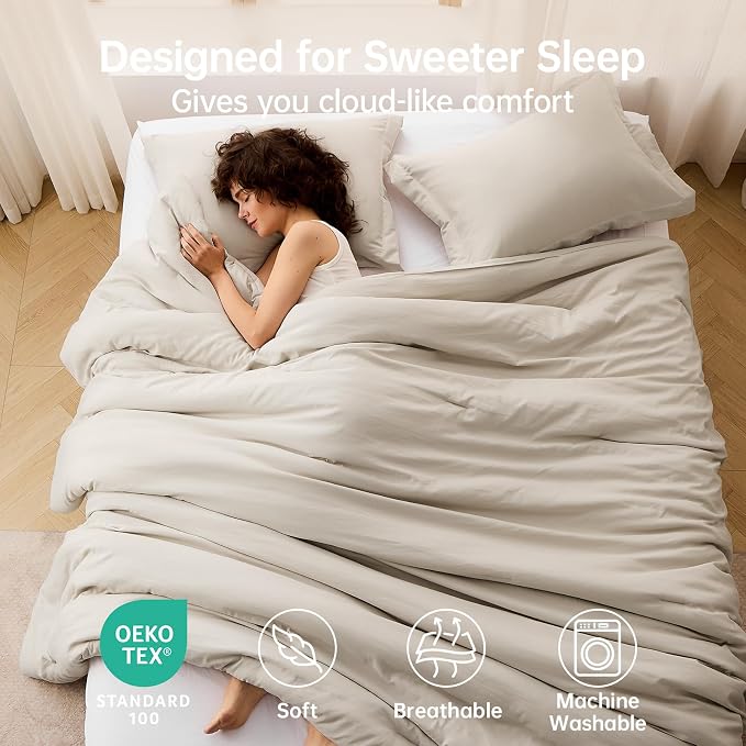 MUXHOMO Queen Comforter Set, All Season Ultra Soft Down Alternative Bedding - Image 2