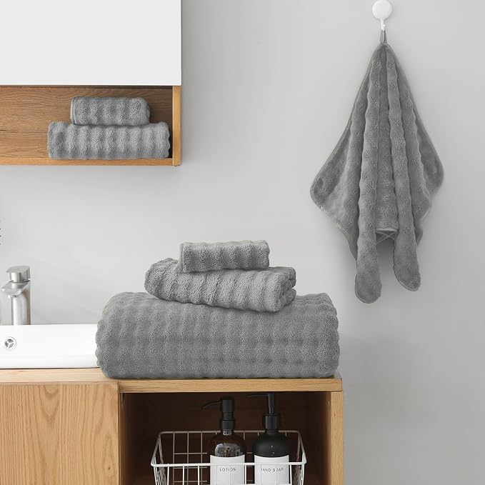 KBY Bath Towels Set of 2, Extra Large Bath Sheets 40X80 Inches, Quick Dry - Image 2