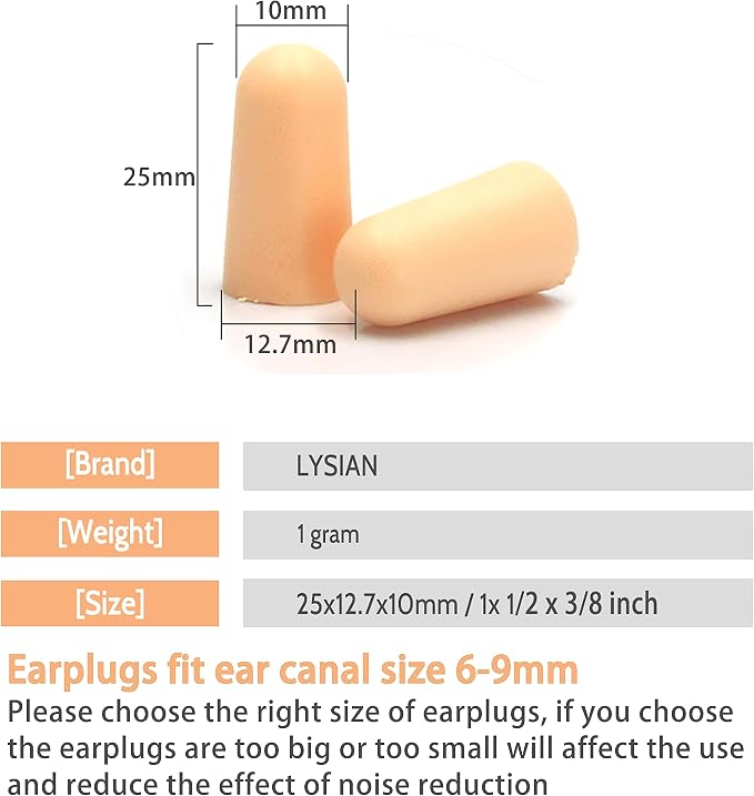 LYSIAN Flesh Color Foam Ear Plugs - Image 8