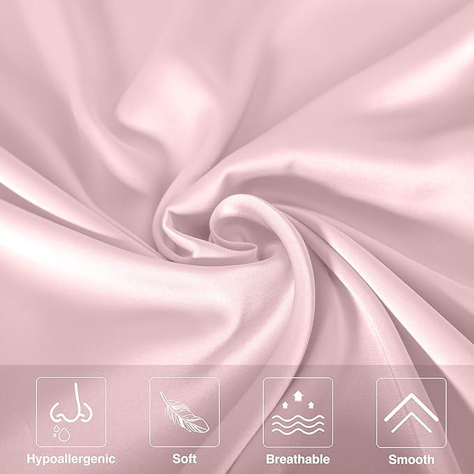 Mulberry Silk Pillowcase for Hair and Skin Standard Size 20"X 26" - Image 2
