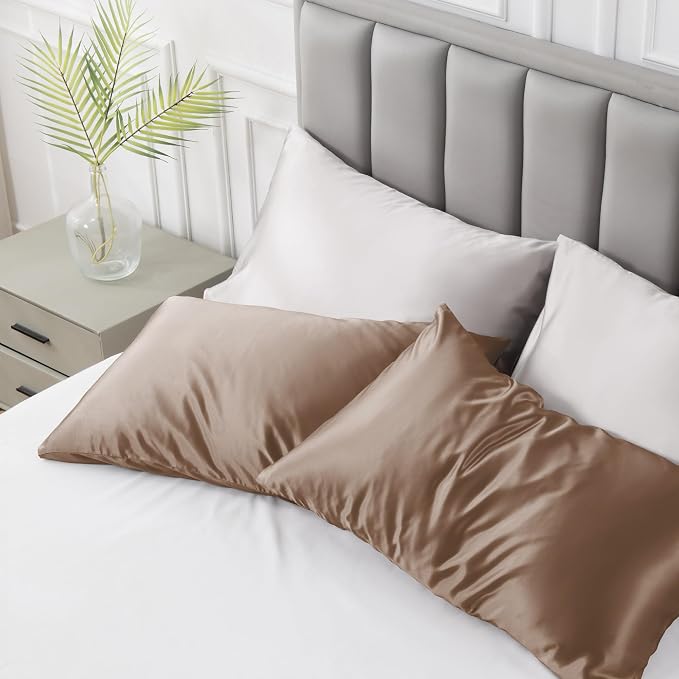 Love's cabin Satin Pillowcase Set of 2 Standard Size 20x26, Cooling Pillow - Image 2