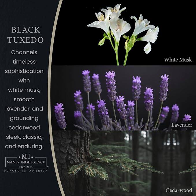 Manly Indulgence Black Tuxedo Candles - Image 2