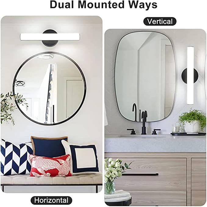 OOWOLF 2 Pack Bathroom Vanity Light, Adjustable Brightness 12W 17.3inch - Image 4