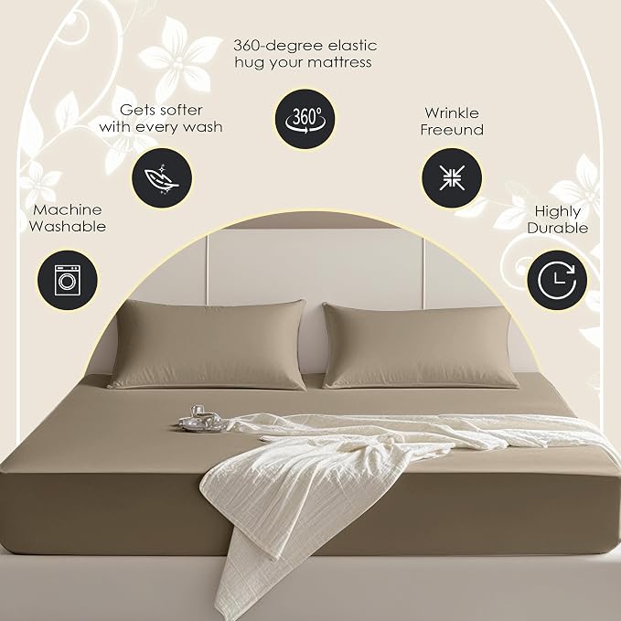FreshCulture Twin Fitted Sheet Only – Premium Hotel-Quality Fitted Sheet - Image 4