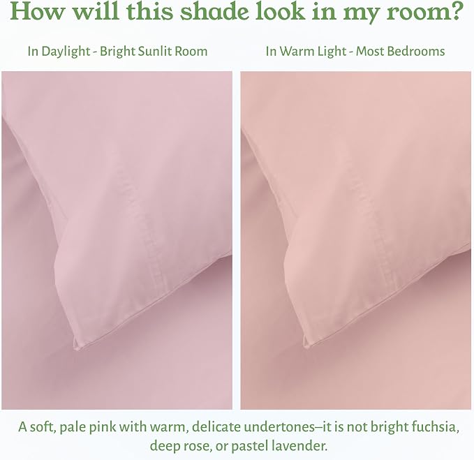 California Design Den Soft 100% Organic Cotton Sheets Twin XL Size Set - Image 5