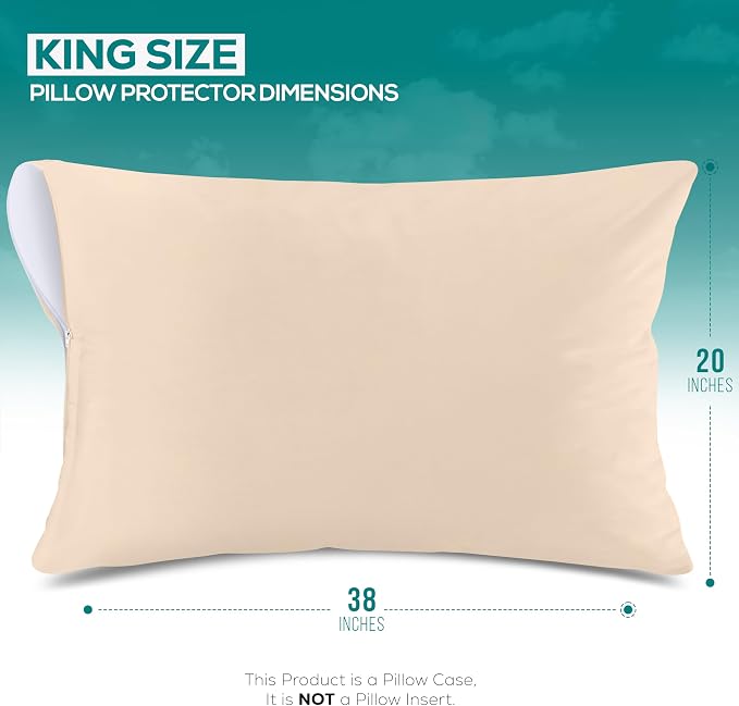 Utopia Bedding Premium 100% Waterproof Pillow Protectors - Image 2
