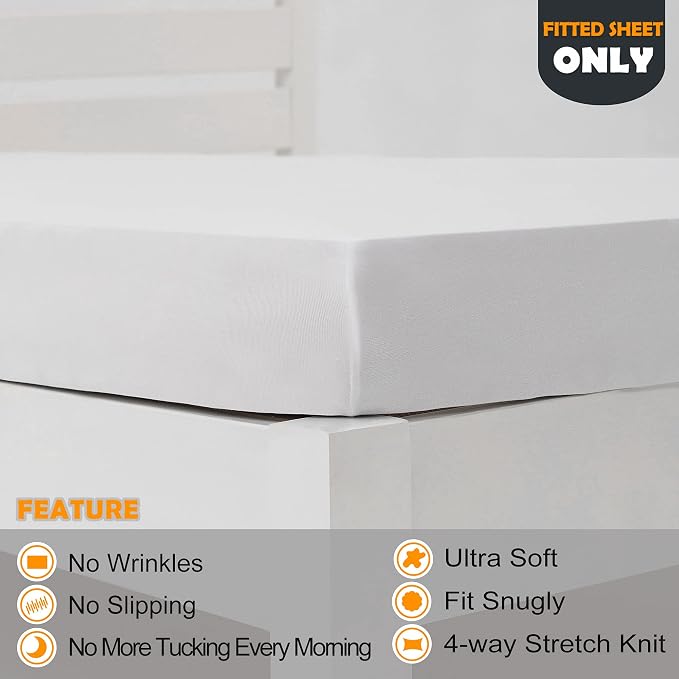 N&Y HOME Cot Size Fitted Sheet Only - Image 2