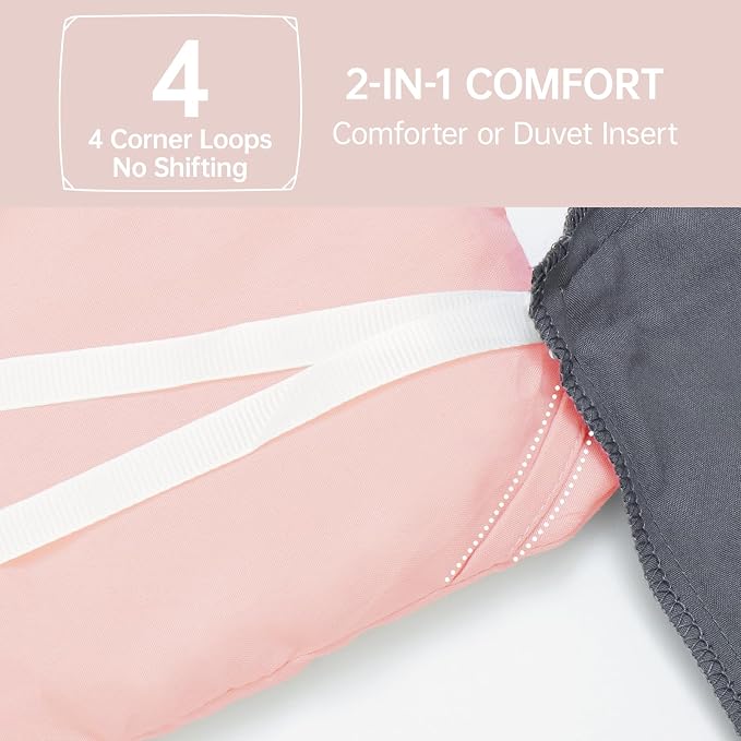 MUXHOMO King Size Comforter Set, All Season Ultra Soft Down Alternative Bedding - Image 6