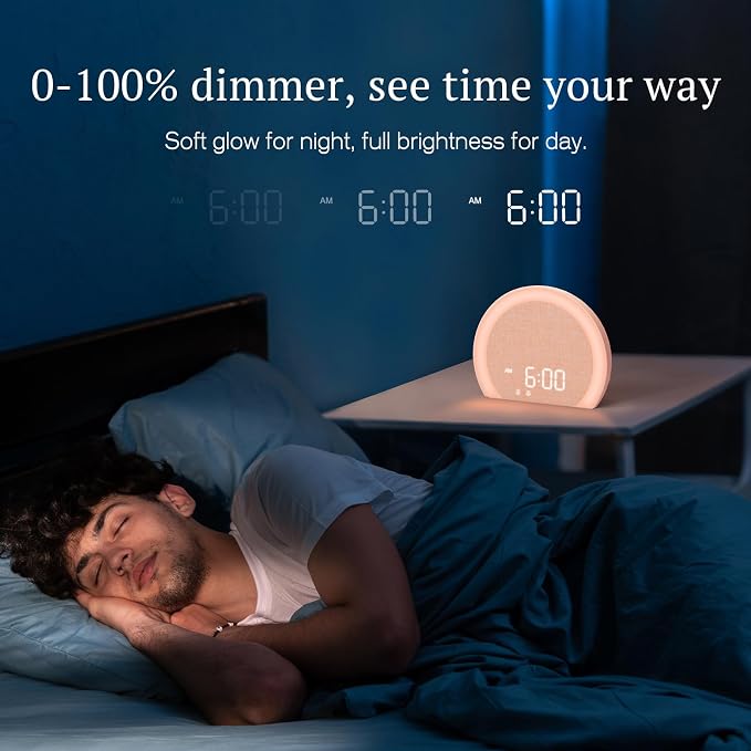 ANJANK Loud Alarm Clock with Wireless Bed Shaker, Vibrating Dual Alarm with - Image 8