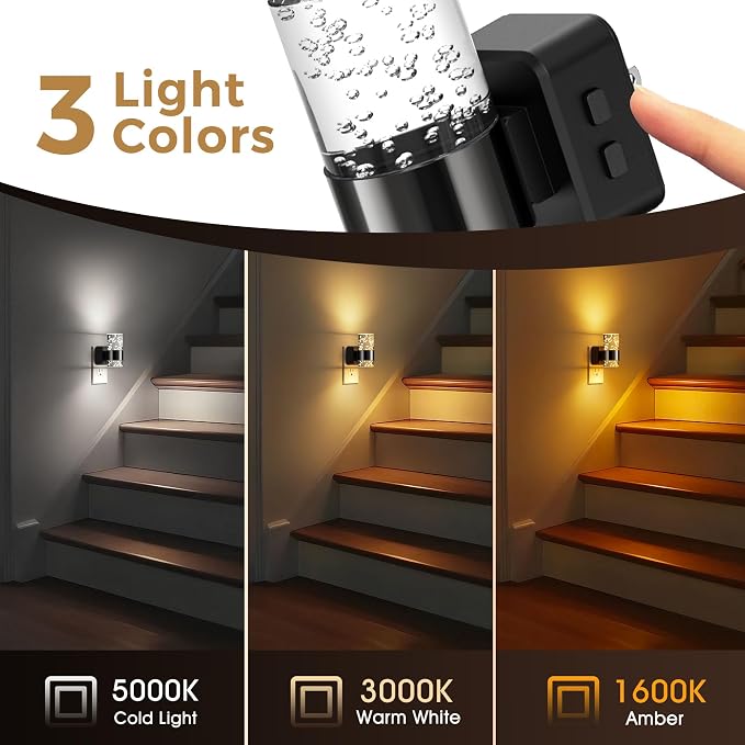 L LOHAS LED Night Lights Plug into Wall 2 Pack, Dimmable Night Light - Image 4