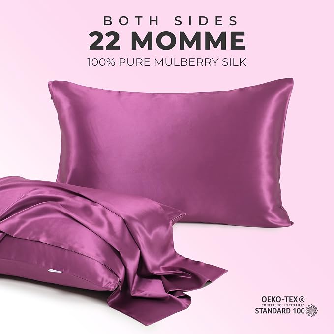100% Pure Mulberry Silk Pillowcase - Image 2