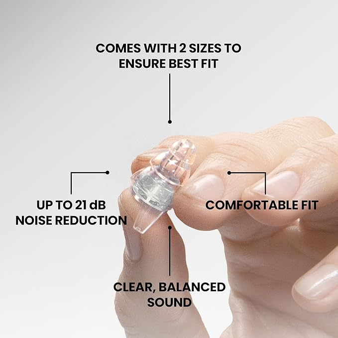 Eargasm High Fidelity Transparent Clear Earplugs - Image 6