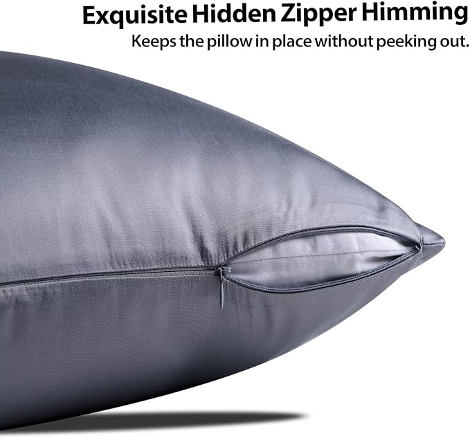 4 Pack Cooling Pillow Cases, Viscose Derived from Bamboo Pillow Protectors - Image 3