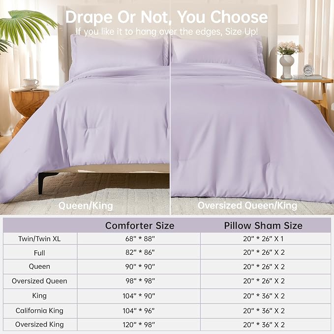 MUXHOMO King Size Comforter Set, All Season Ultra Soft Down Alternative Bedding - Image 8