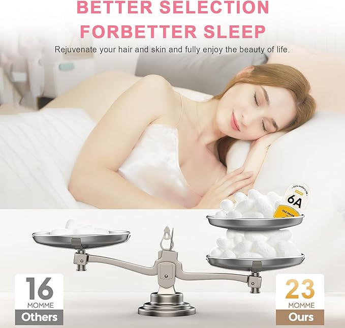 100% Silk Pillowcase 2 Pack for Hair and Skin, Both Sides 23 Momme Grade 6A+ - Image 5