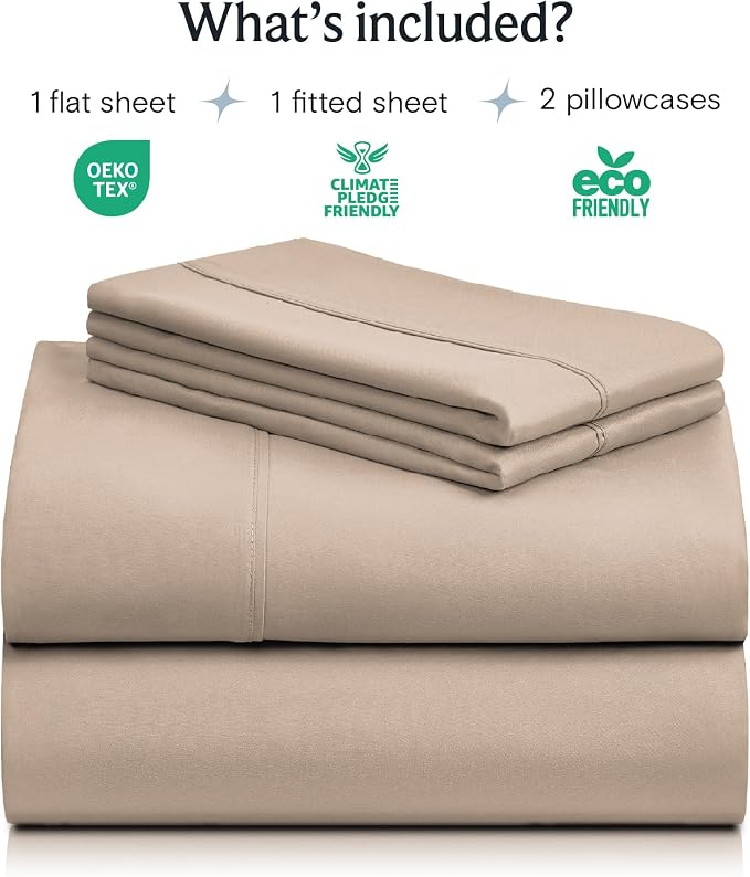 LuxClub 4 PC King Sheet Set, Breathable Luxury Bed Sheets, Deep Pockets 18" - Image 2