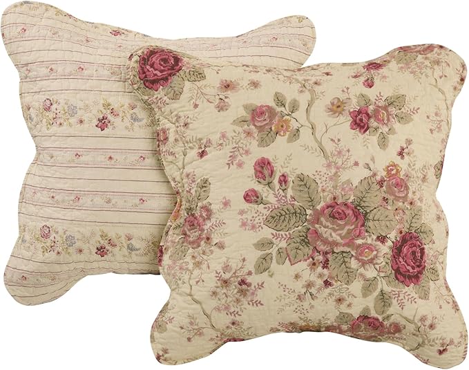 Greenland Home Antique Rose 100% Cotton Heirloom-Quality Quilt Set, 5-Piece - Image 4