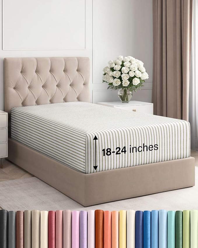 Extra Deep Twin Fitted Sheet by CGKUnlimited