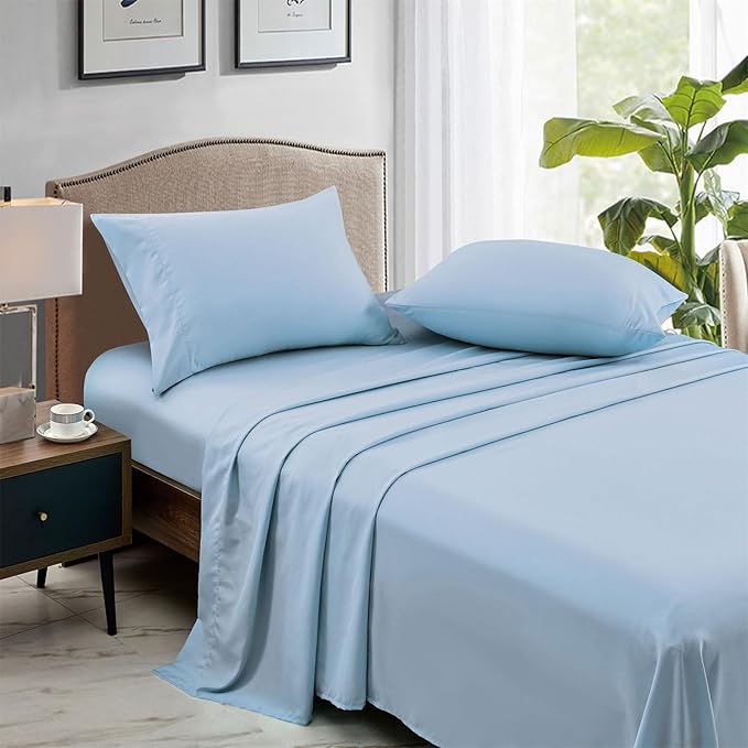 FreshCulture Queen Flat Sheets Only, Soft Microfiber Bedding Sheets - Image 3