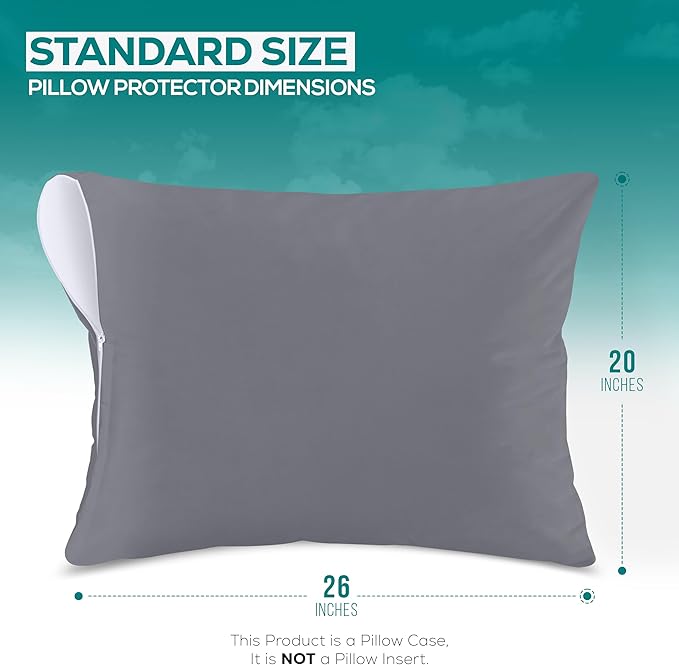 Utopia Bedding Premium 100% Waterproof Pillow Protectors - Image 2