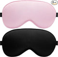 Silk Sleep Mask – 2 Pack Silk Eye Mask by AlbatrossHealthNewEngland